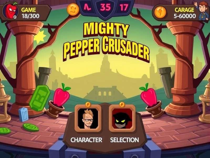 Mighty Pepper Crusader Game Screenshot